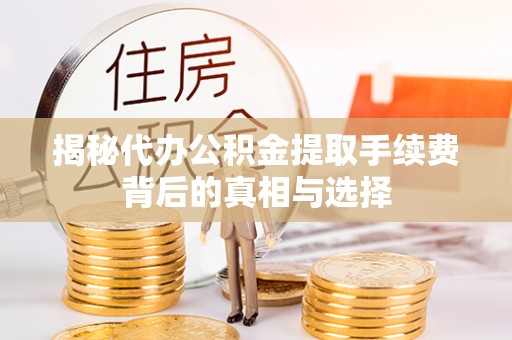 乾县揭秘代办公积金提取手续费背后的真相与选择