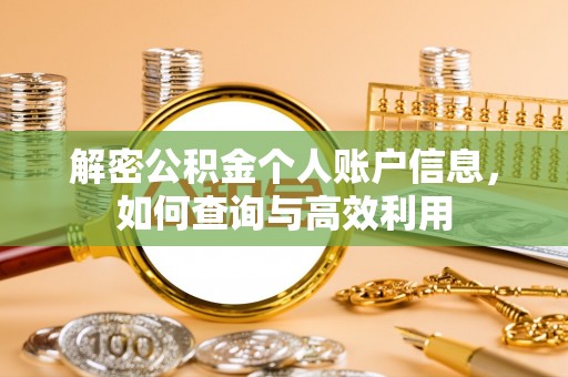 乾县解密公积金个人账户信息，如何查询与高效利用