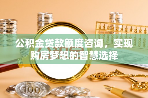 乾县公积金贷款额度咨询，实现购房梦想的智慧选择
