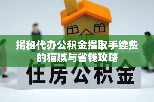 乾县揭秘代办公积金提取手续费的猫腻与省钱攻略