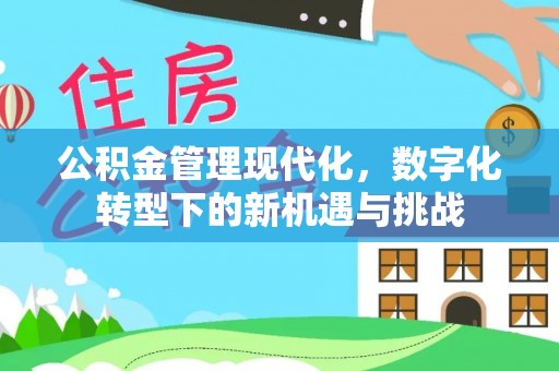 乾县公积金管理现代化，数字化转型下的新机遇与挑战
